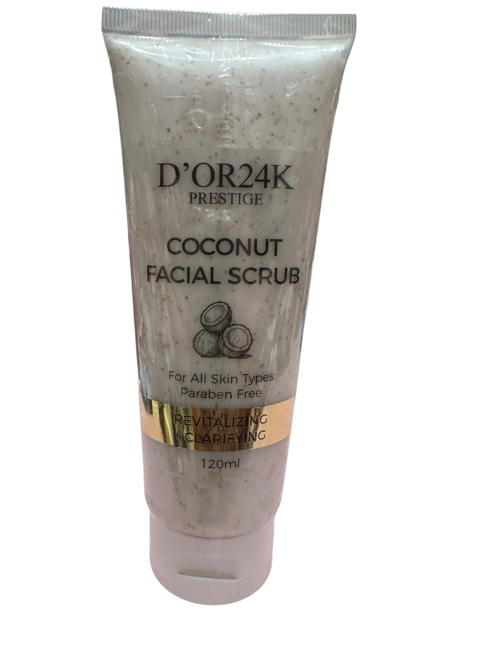 D'OR24K Prestige Coconut Facial Scrub - White